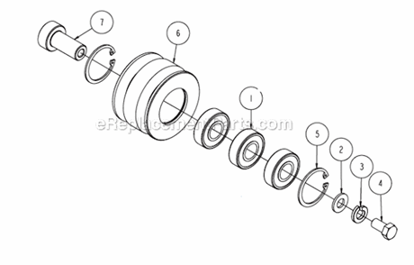 Page H Diagram and Parts List for MK-4024HY  MK Diamond Concrete Saw